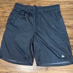 RBX Men's Black Athletic Shorts with Drawstring. Size Medium